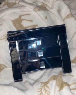 Black Mirrored 3-Drawer Jewelry Box