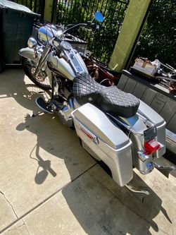 Harley-Davidson Touring Motorcycle Silver