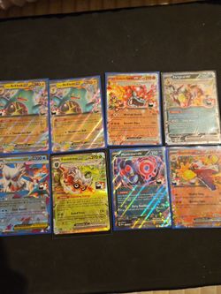 8 card pokemon lot (play stamp cards)