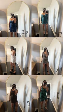 Various Women Dresses Lace/ Sleeveless / Bodycon / Off shoulder/ Ruched/ Night size L