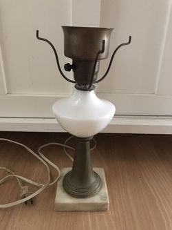 Vintage Milk Glass Lamp Base