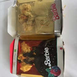 (2) Collectible Barbie Dolls  
