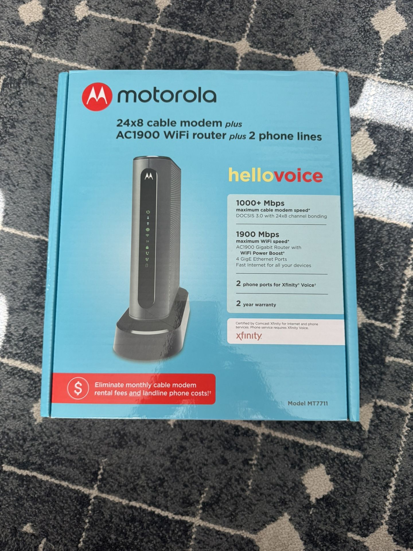 Motorola MT7711 For Xfinity Modem Replacement
