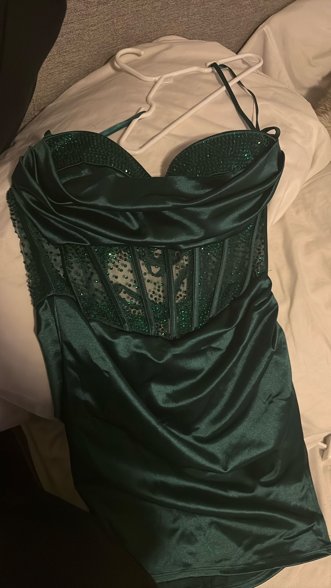 Elegant Emerald Green Dress