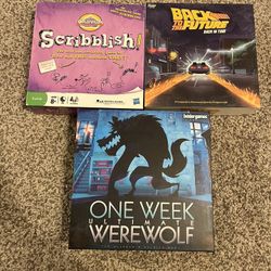 Board Game / Puzzle Lot / One Week Werewolf 