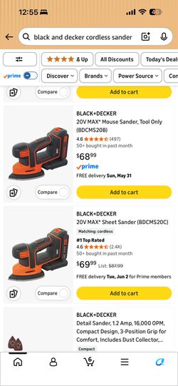 Black & Decker mouse sander