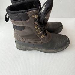 Khombu Men's Kenny Leather Waterproof Duck Boots Size 8