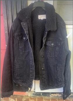All Black fur Jean jacket