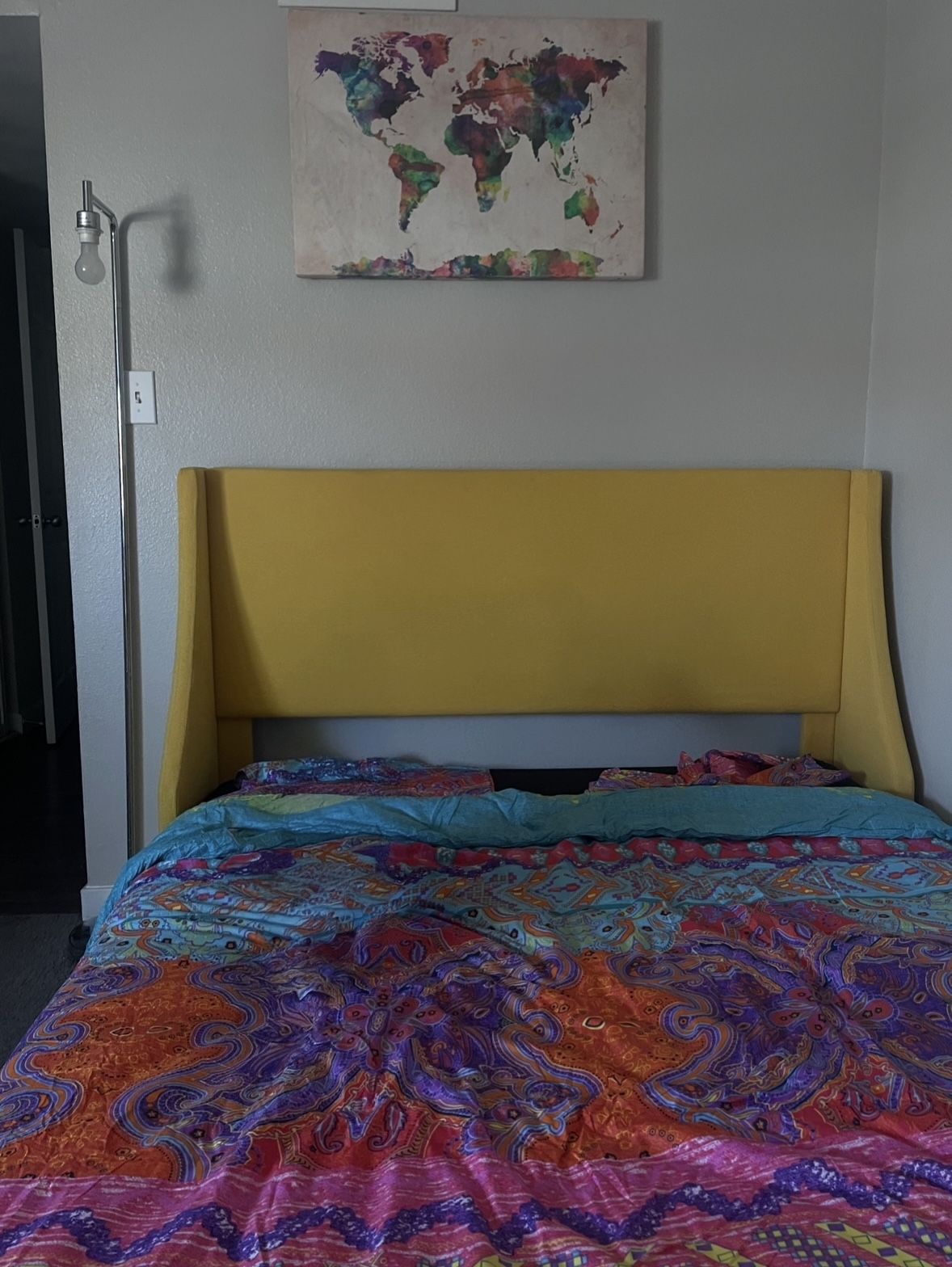 Yellow Queen Bed Frame