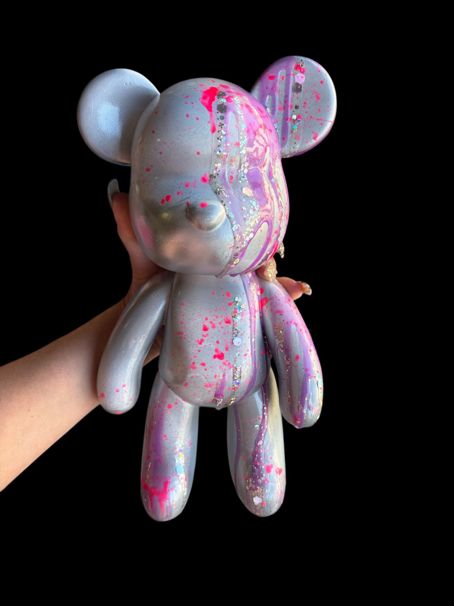 Silver Bear Statue
