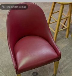 Red /burgundy padded chairs