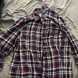 Purple Plaid Shirt