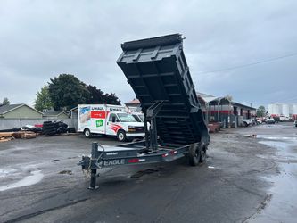 2026 Eagle Trailer 7X16 Dump 14k 24" sides Raptor Dump low tandem axle 14k 24" side