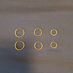 925 Sterling Silver 14K Plated Earrings Set