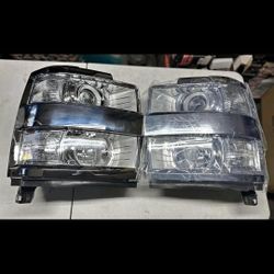 15-19 Chevy Silverado 2500HD / 3500HD Headlights Faros Calaveras Micas Luces Lamps