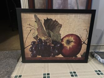 BONITO CUADRO DECORATIVO PARA COCINA USADO BUENA CONDICION 