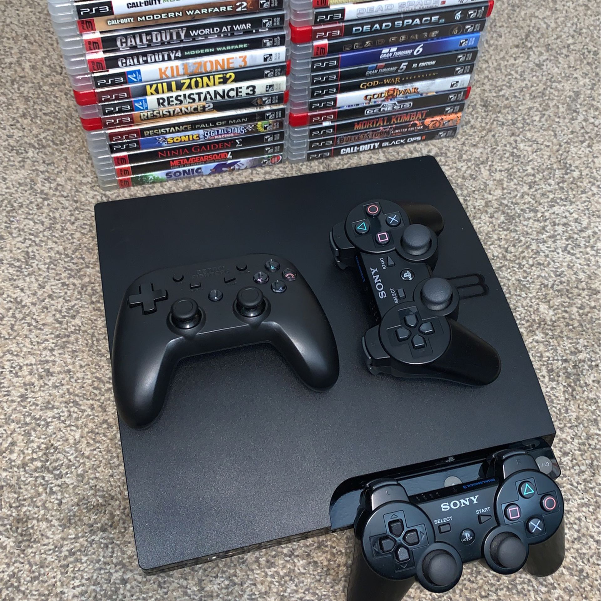 Ps3 1tb 3 Controllers Plus 30 Games