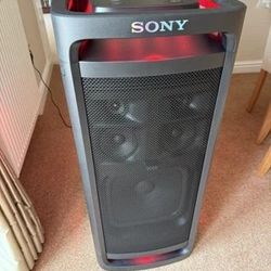 The Sony ULT Tower 9 is a powerful, portable Bluetooth party speaker.