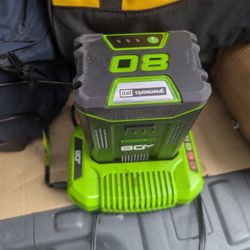 !! GREENWORKS BATTERY & CHARGER COMBO !!