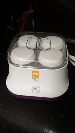 BABY CHEF BABY FOOD WARMER W/ 4 glass jars