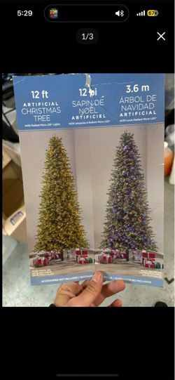 Christmas Tree 12 Feet Pre Lit Multi Color