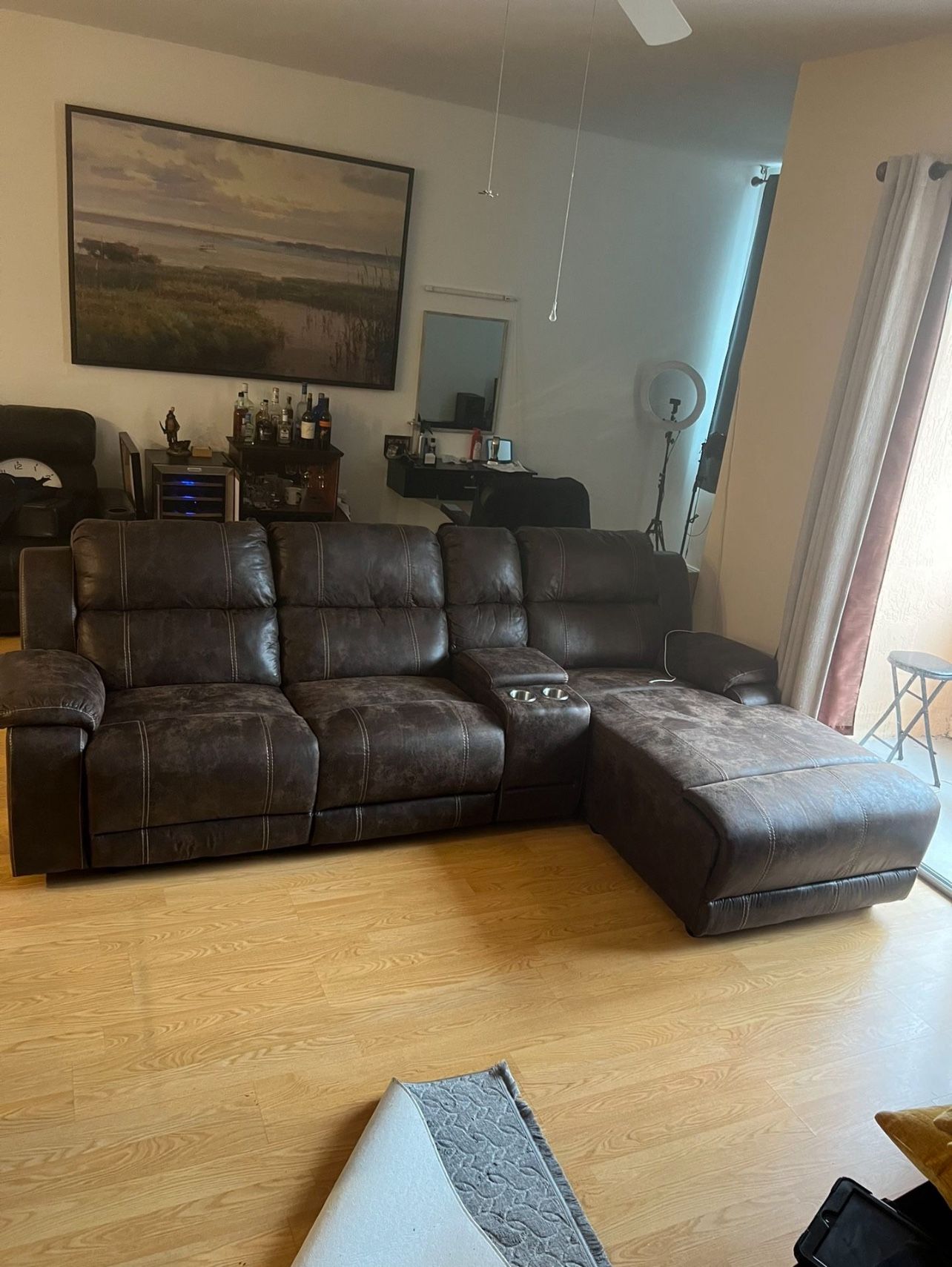 Brow Leather Sofa