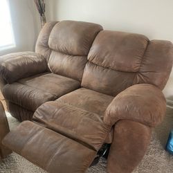 Recliner loveseat and Couch set  