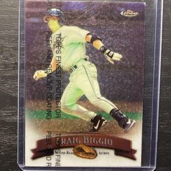 1998 Topps Finest Gloss Craig Biggio Baseball Card #149