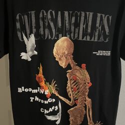Skeleton Black Graphic Tee Size S