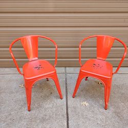 Pair Of Genuine Tolix Parlor Chairs