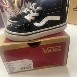 Vans Black/white Toddler 6.5