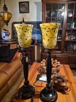 Pair of 29" Tall Matching Lamps