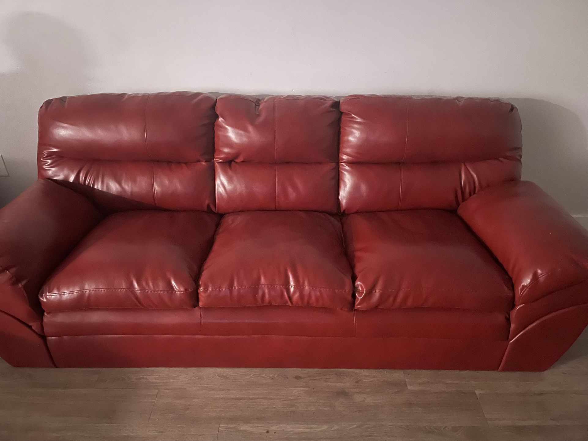 Red Leather Couch