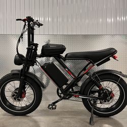 2000Watt Dual Motor Scrambler Electric Ebike, 25ah Battery, 30mph, 30-60 Mile Range 