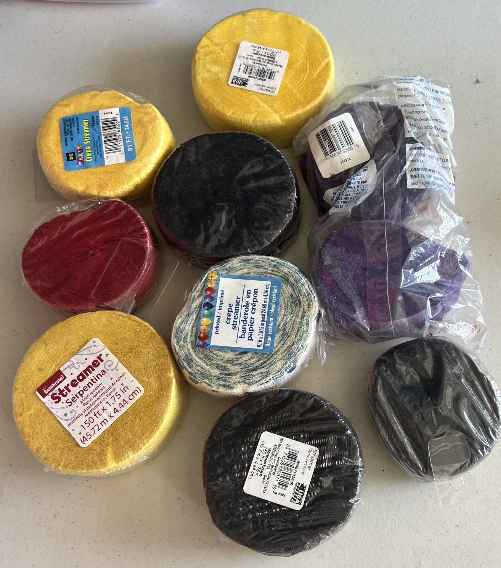 10 Rolls Of Crepe Paper For Parties And Crafts All For $3