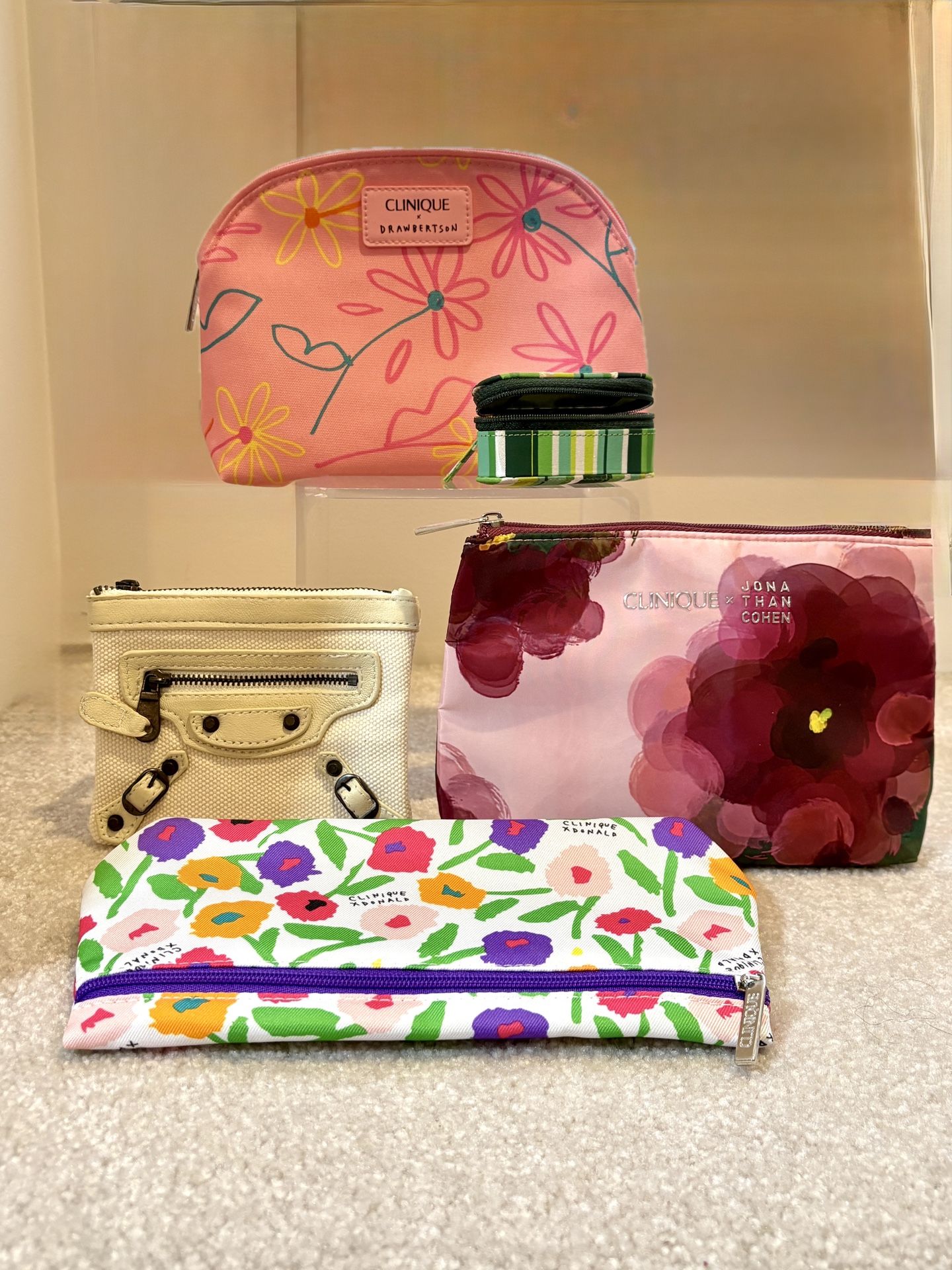 Lot Of 5 Cosmetic Bags