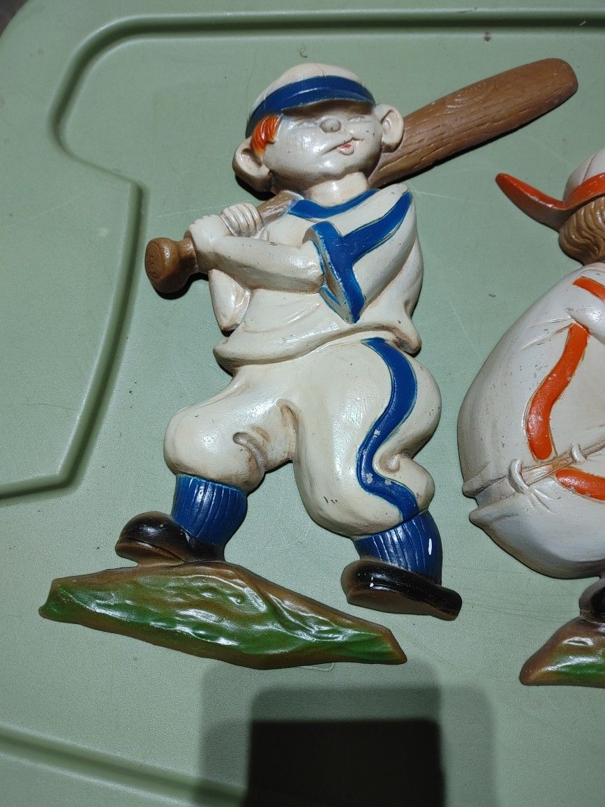 collectible metal baseball figures
