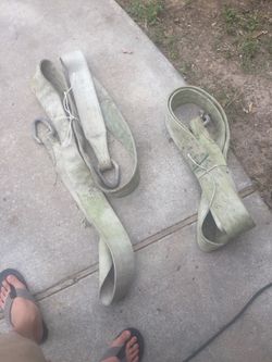 Heavy duty tow straps