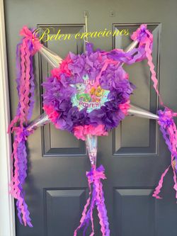 Cute piñata clear cones and confetti paw patrol skye and Everest