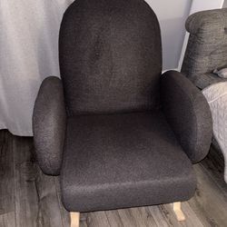 Grey rocking chair