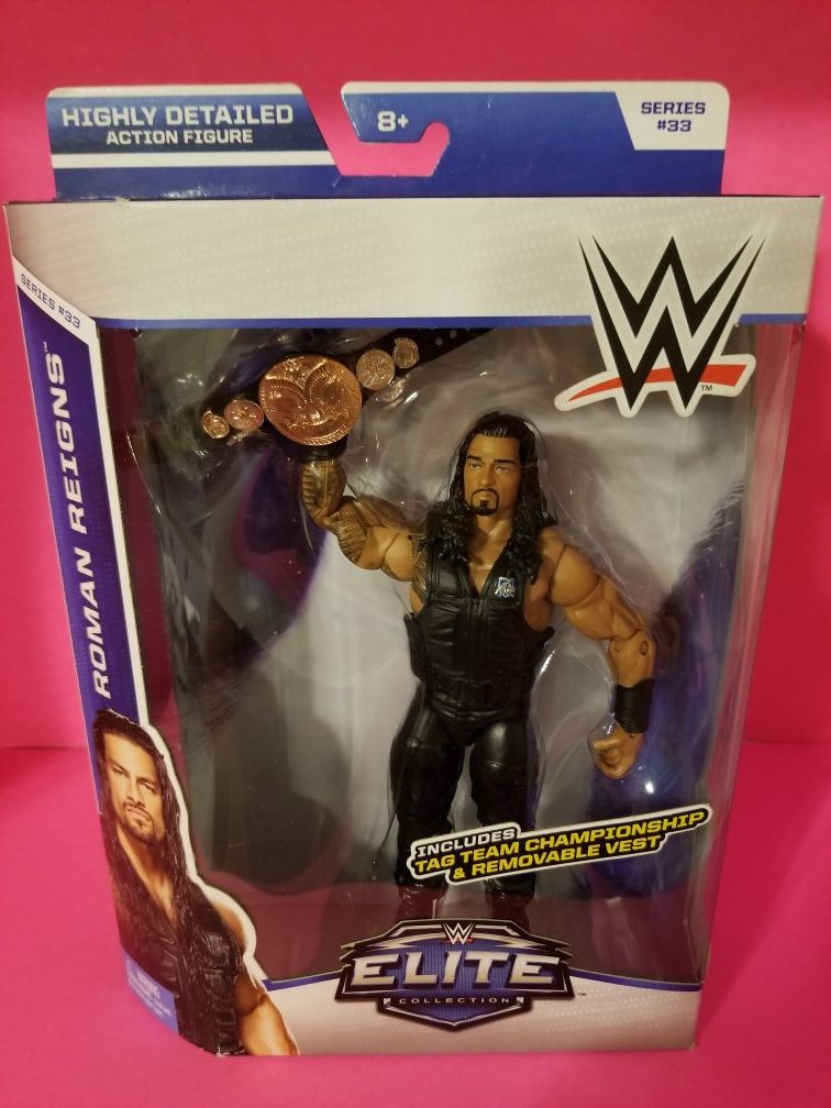 WWE Elite wrestling figures Roman Reigns the shield