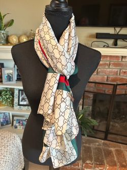 Gucci GG Monogram Silk Scarf