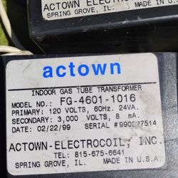 Neon Sign Clock Transformers
