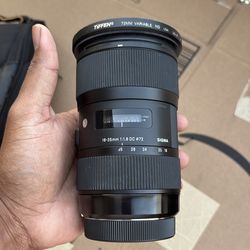 Sigma 18-35mm w/ Tiffen 72mm filter