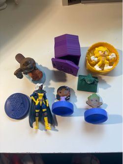 McDonald toy lot - zootopia, Disney, stranger things, sonic + Dave’s hot chicken X-men