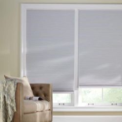 Home Decorators Shadow White 58x48 Cordless Blackout Cellular Shades