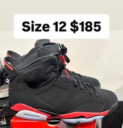 Jordan retro 6s infrared 2026 size 12 men