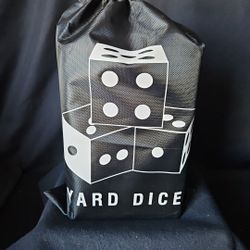 Giant Wooden Yard Dice Outdoor Lawn Game Natural Wood Cube Yahtzee