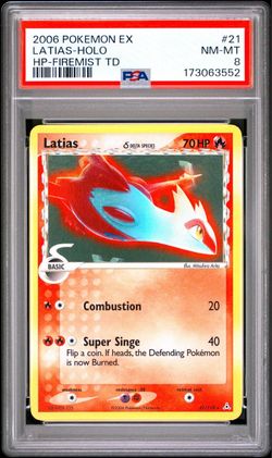 2006 Pokémon EX Latias Holo PSA 8 NM-MT