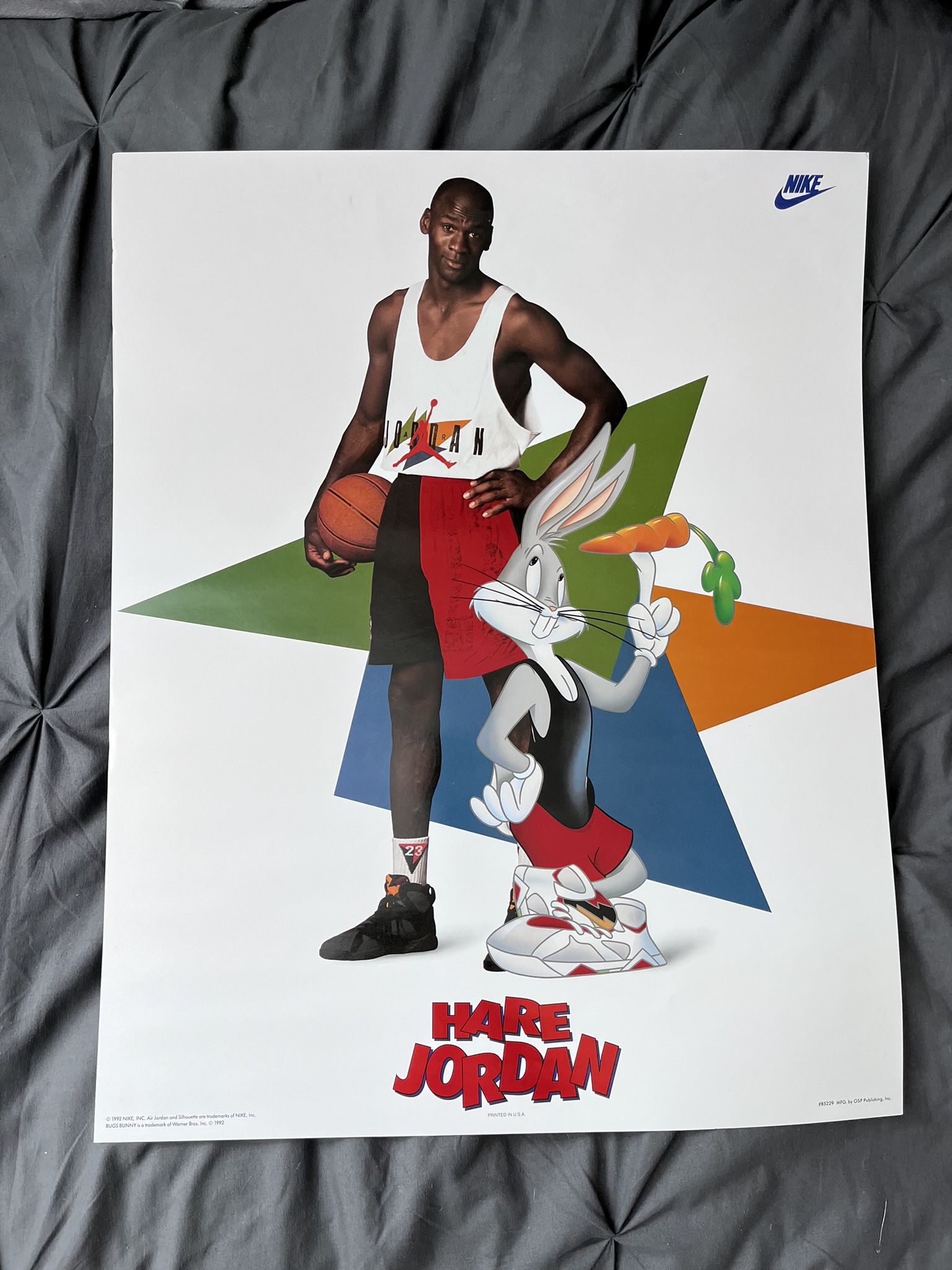 Michael Jordan “Hare Jordan” Space Jam Poster 1992